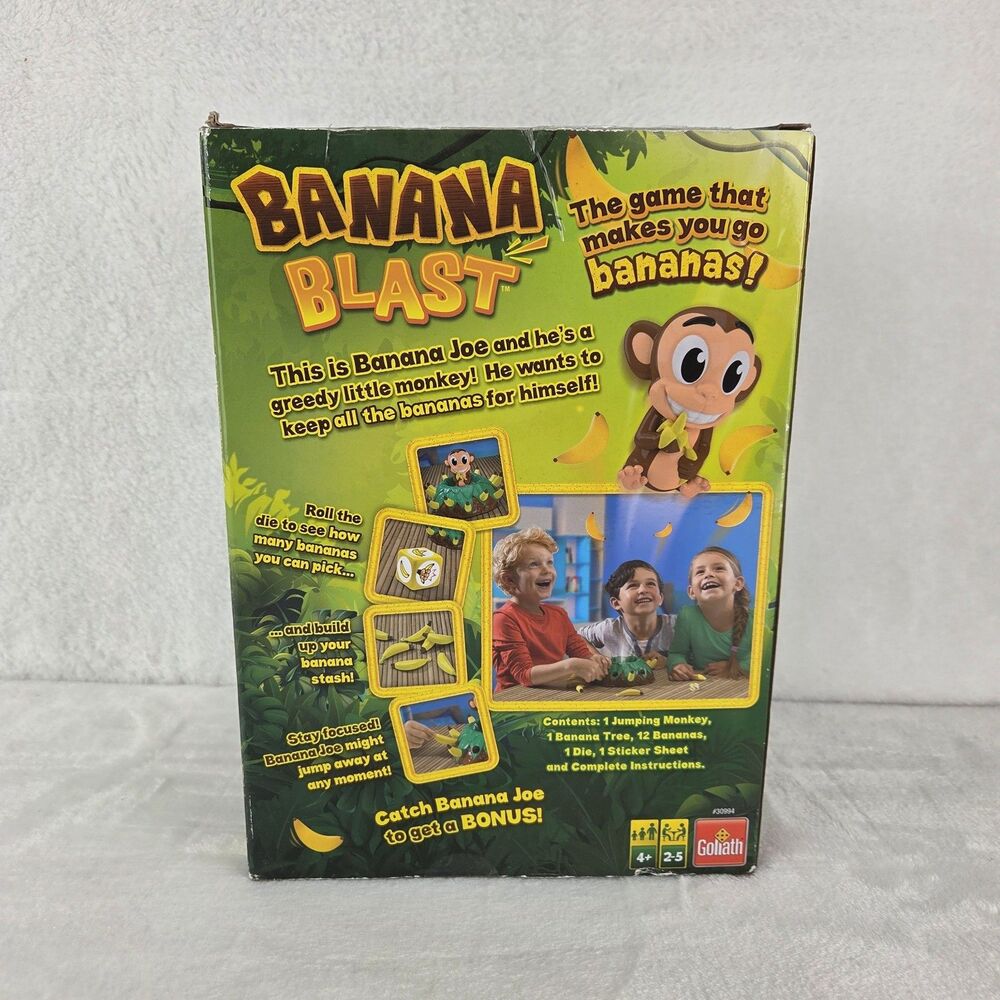 Banana Blast Game Goliath 2019 Pull Bananas & Make Monkey Jump Family Game - Picture 12 of 14